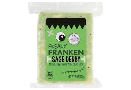 Freaky Franken Sage Derby Cheese