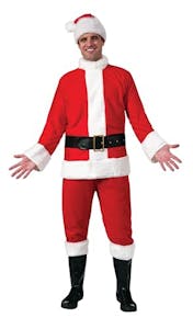 Rubies Flannel Santa Suit, Adult Men's