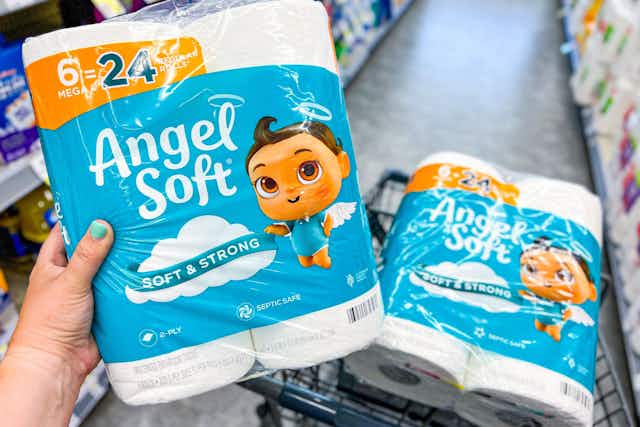 Stock Up on Angel Soft Toilet Paper for $3 per 6-Pack at Walgreens card image