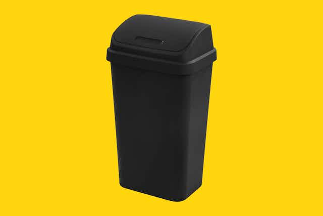 Grab This Sterilite 13-Gallon Swing-Top Trash Can for $6.30 at Walmart card image