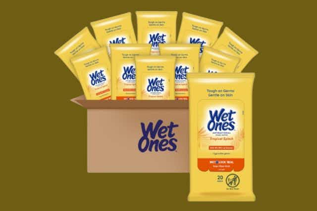 Wet Ones Hand Wipes 30-Pack, as Low as $25.29 on Amazon ($0.84 per Pack) card image