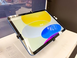 ipad on display