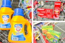 collage image of arm & hammer detergent, colgate toothpaste, and nature valley granola bars