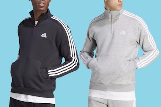 a mens adidas sweatshirt in black and grey