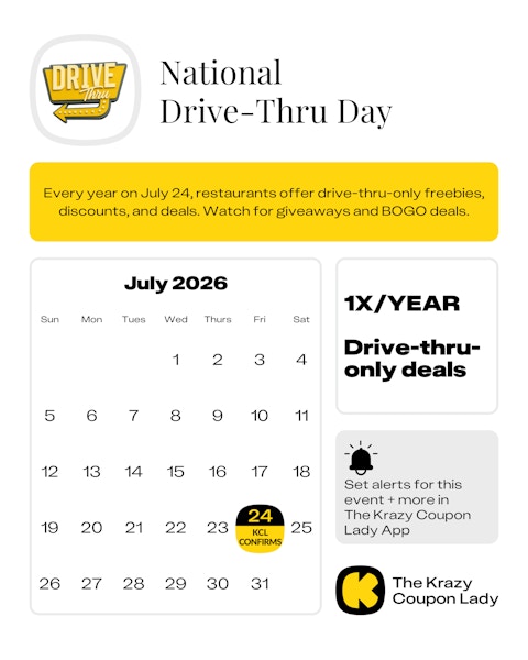 Drive Thru Day 2026 calendar