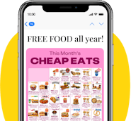 Cheap Eats Email CTA Graphic