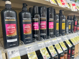 tresemme hair care on walgreens shelf