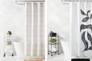 target room essentials shower curtain set collage