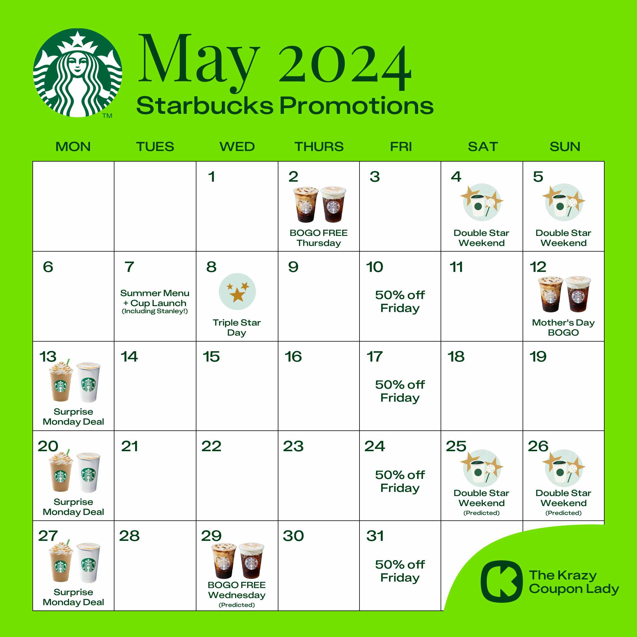 Starbucks Promotions May 2024