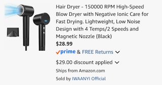 Amazon High-Speed Hair Dryer 2026