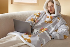 Bedsure Heated Blanket Hoodie, Only $29.99 on Amazon card image