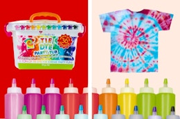 Stock images of the Create Basics Kit Tie Dye Party Tub