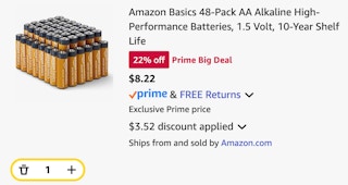 Amazon Basics 48-Pack AA Alkaline High-Performance Batteries