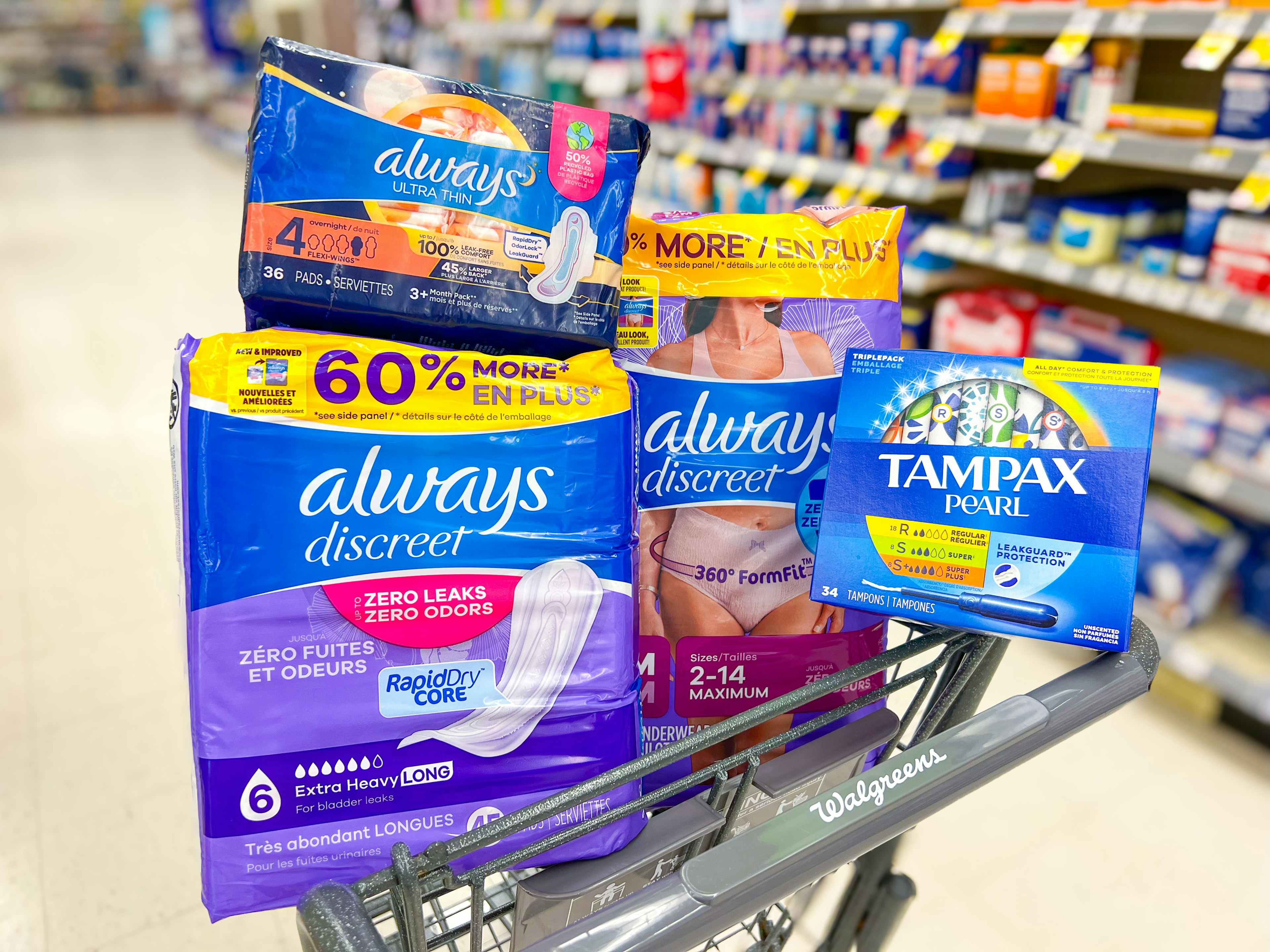 walgreens always tampax products74