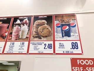 costco double chocolate chunk cookie menu