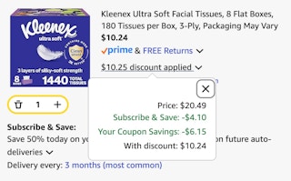 kleenex cart