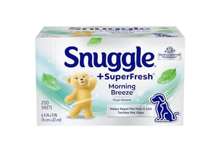 Snuggle Fabric Softener Dryer Sheets