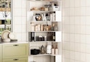 home depot Baker-s Rack Corner Storage Shelf