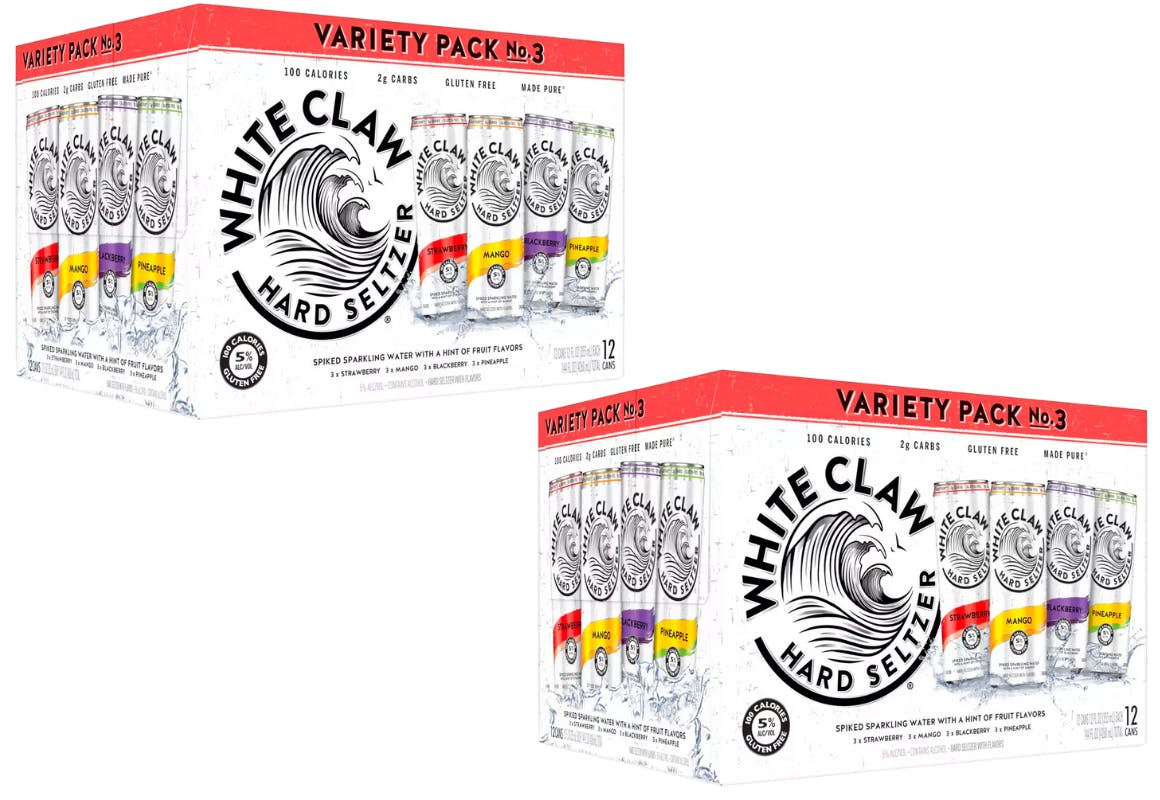 2 White Claw 12-Packs