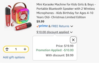 santa karaoke machine