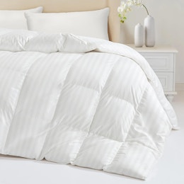 Down, Feather, and Fiber Blend Comforter, as Low as $63 on Amazon card image