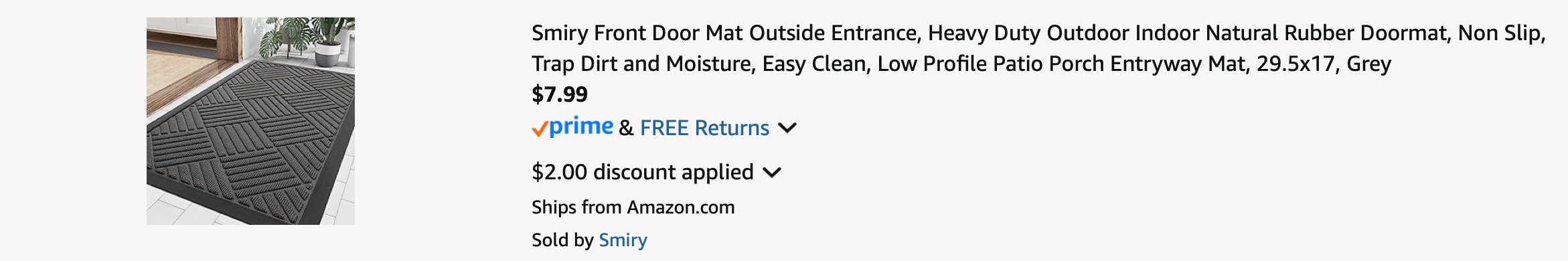 Amazon Waterproof Rubber Doormat 2025 2
