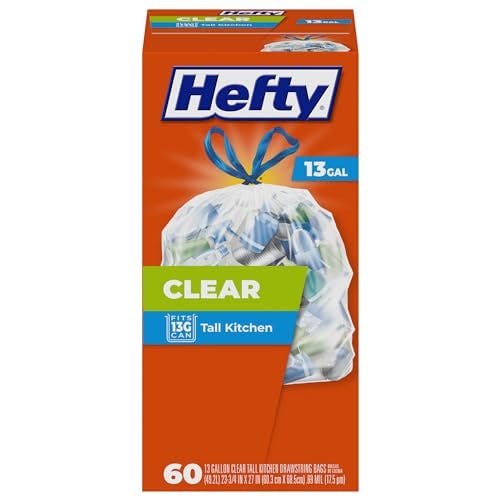 Hefty Tall Clear Trash Bags