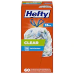 Hefty Tall Clear Trash Bags