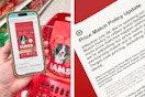 someone holding a phone showing a product on amazon app next to product in target cart and the new 2025 price match policy update