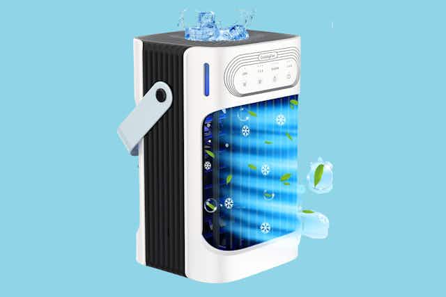 Portable Air Conditioner, Just $23.99 on Amazon card image