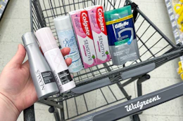 walgreens personal care products in shopping cart