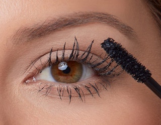 mascara on an eye