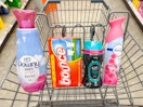 downy febreze bounce items in walgreens cart