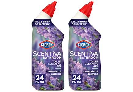 2 Clorox Scentiva Toilet Cleaning Gels