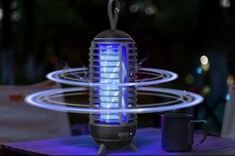4-Star-Rated Outdoor Wireless Bug Zapper, Only $18.99 on Amazon card image