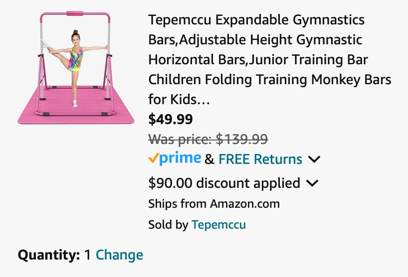 Amazon Expandable Gymnastics Bars 2024 2