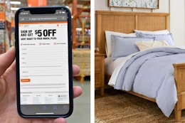 All the Home Depot Discounts: 10% Off Beds and Mattresses, Plus a $5 Coupon card image