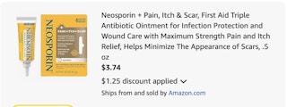 neosporin Amazon receipt