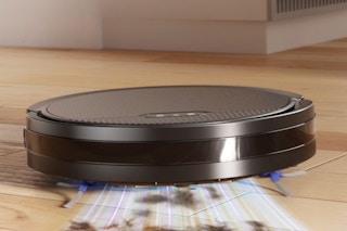 Dyrabitick V3 Robot Vacuum and Mop cleaning hardwood floors.