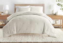 Linens & Hutch Down-Alternative Textured Comforters — From $48 (Reg. $173+) card image