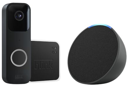 Blink Doorbell and Echo Pop Bundle