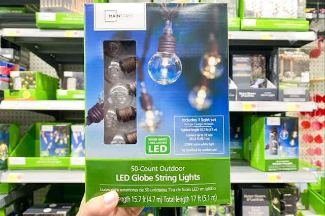 50-Count Outdoor String Lights, Only $12 at Walmart card image