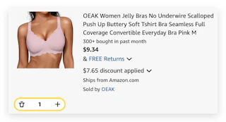 OEAK Women Jelly Bras