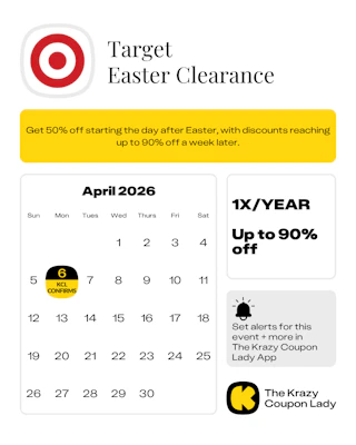 Target Easter Clearance schedule starting April 6 2026