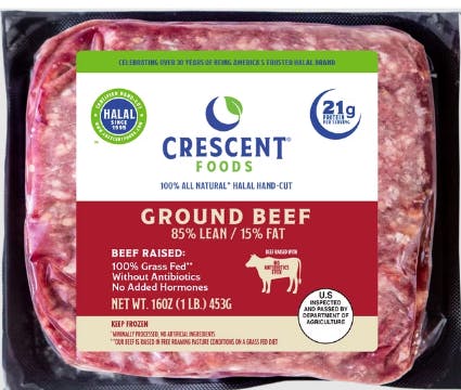 2 Cresent Foods Ground Beef Packs
