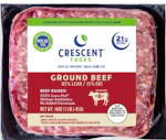 2 Cresent Foods Ground Beef Packs