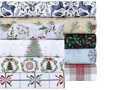 Sanders Holiday Sheet Set