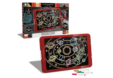 FAO Schwarz Neon Glow Drawing Easel