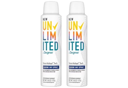 2 Free Degree Unlimited Spray