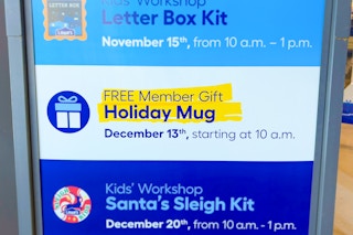 members gift for mylowes rewards - holiday mug